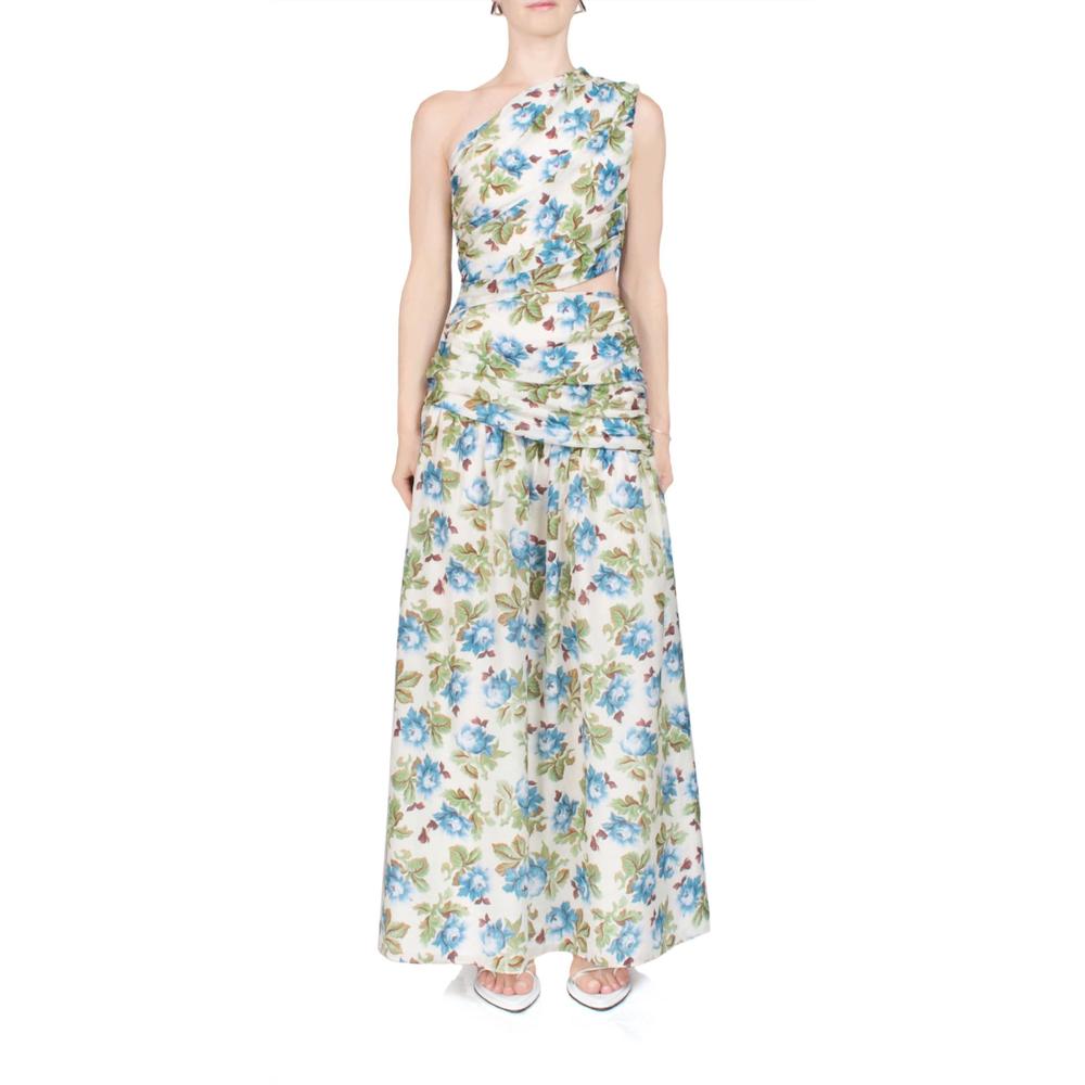 NEW POSSE joslin one shoulder dress in meadow